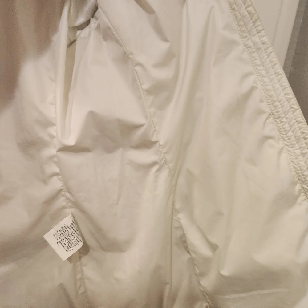 Versace fur trim hood down filled puffer jacket size 8/10/12?